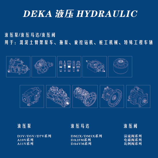 DEKA液压泵之混凝土泵车机械